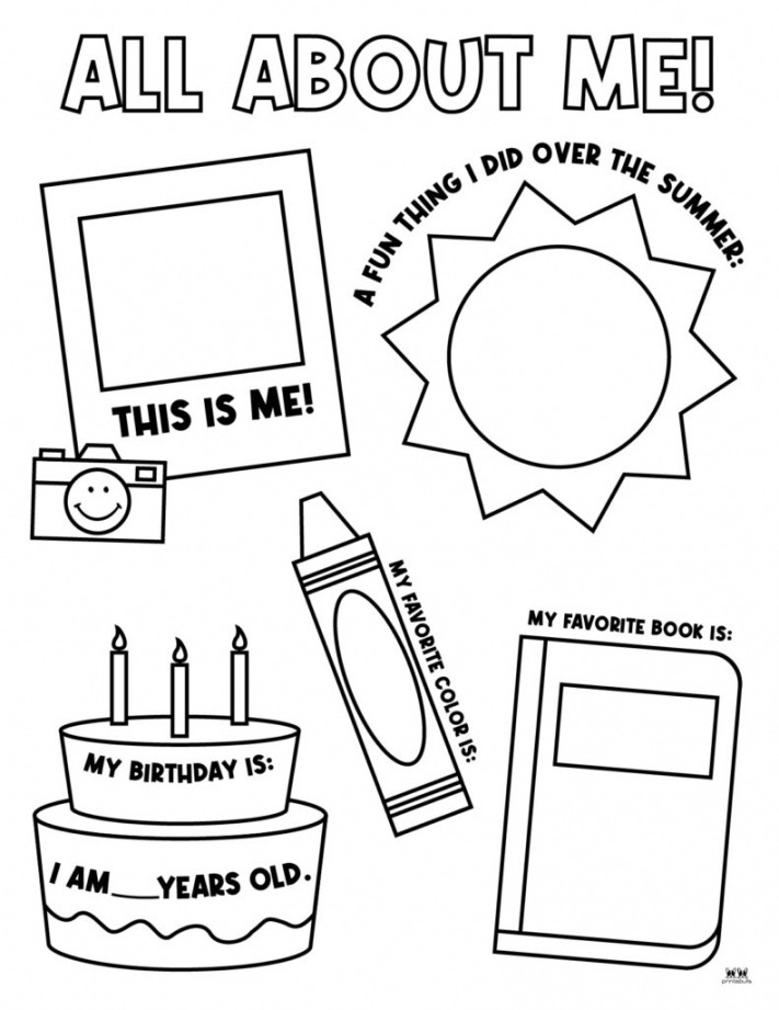 All About Me Printable Worksheets -  FREE Printables  Printabulls - FREE Printables - Free Printable All About Me Worksheet