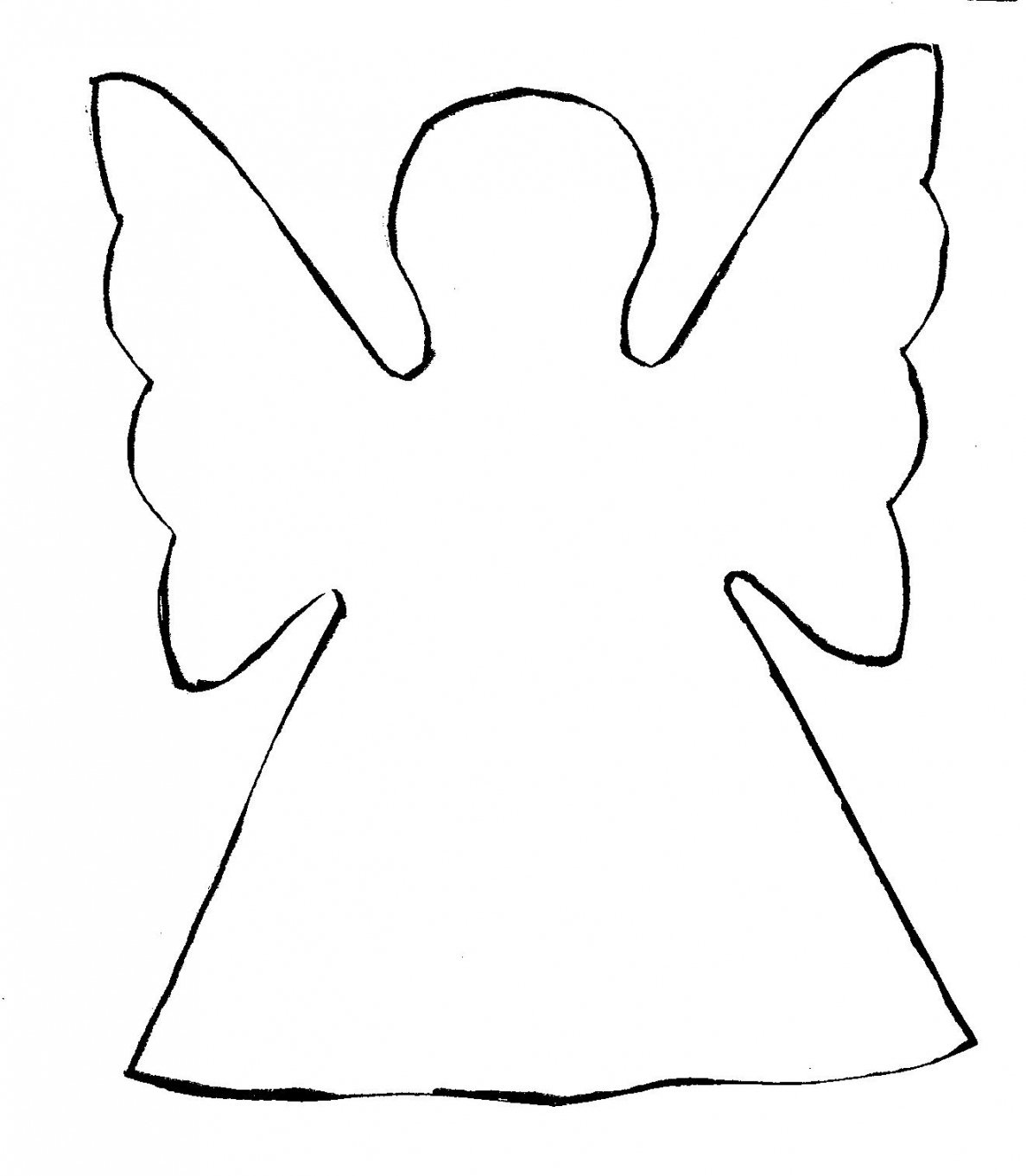 Angel Cut Out Template - ClipArt Best - FREE Printables - Cut Out Angel Template Printable Free