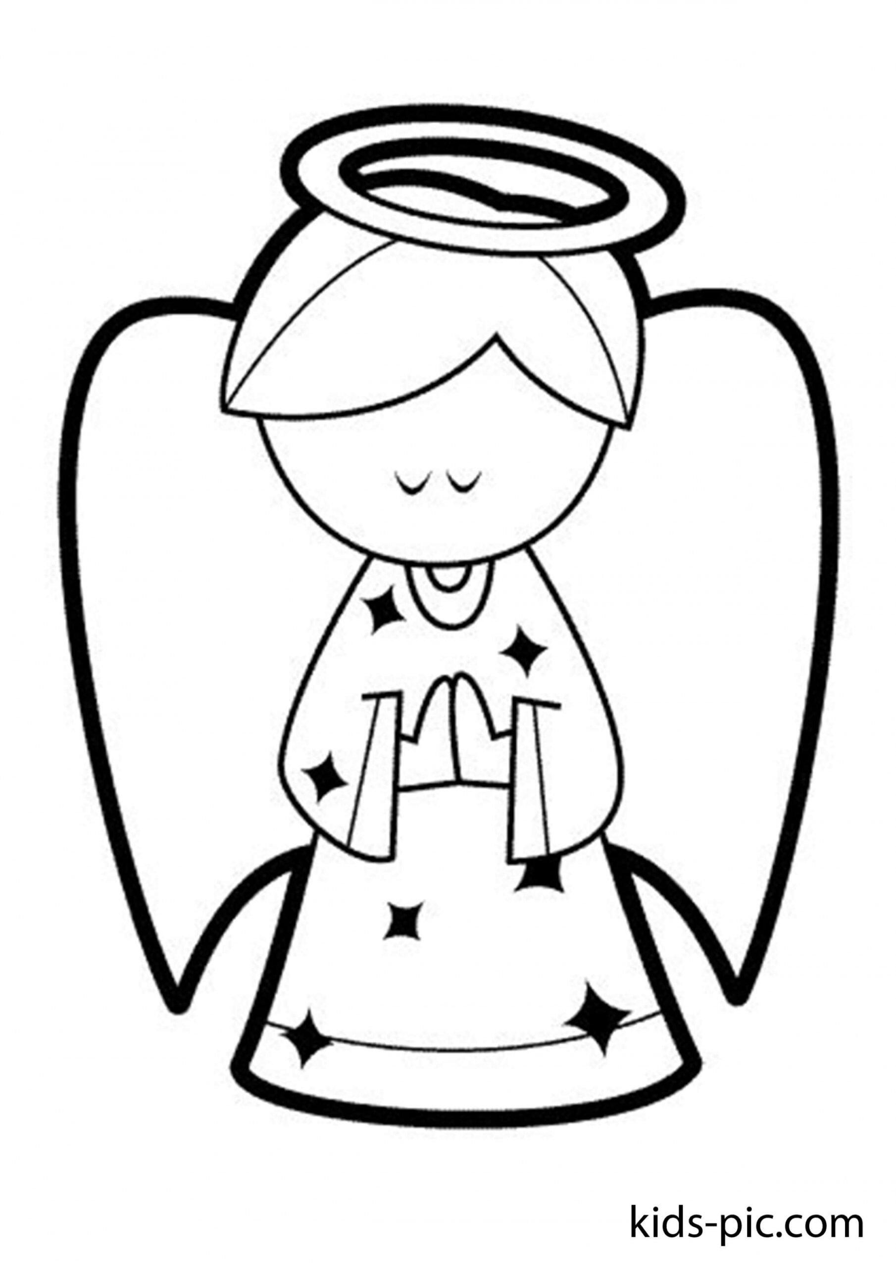 Angel Template Cut Out  Kids-Pic - Cut Out Angel Template Printable Free