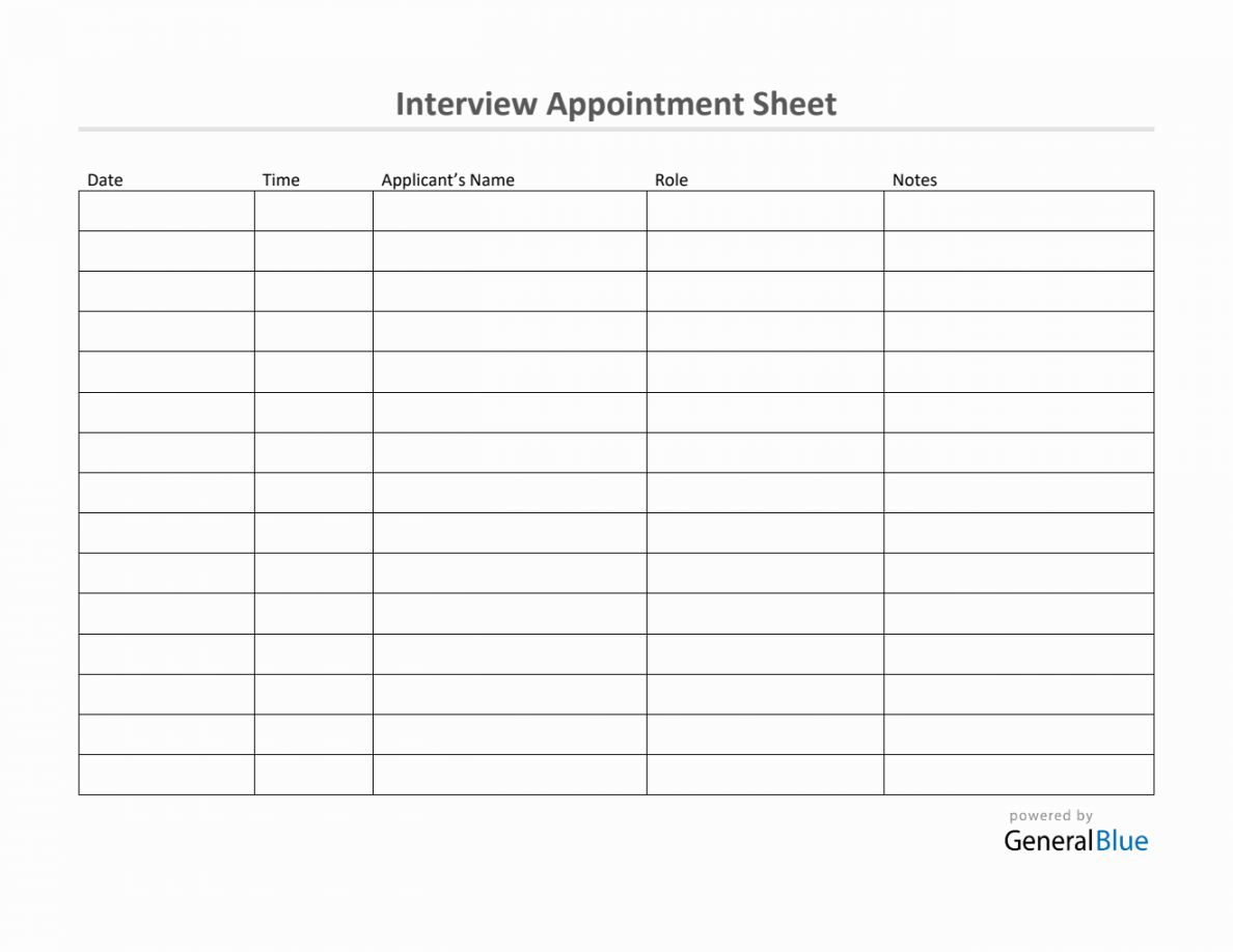 Appointment Templates - FREE Printables - Pdf Free Printable Appointment Sheets