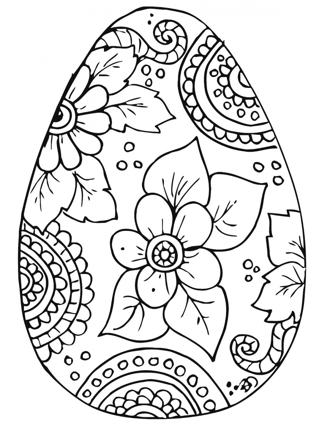 B.D - Free Printable Easter Coloring Pages