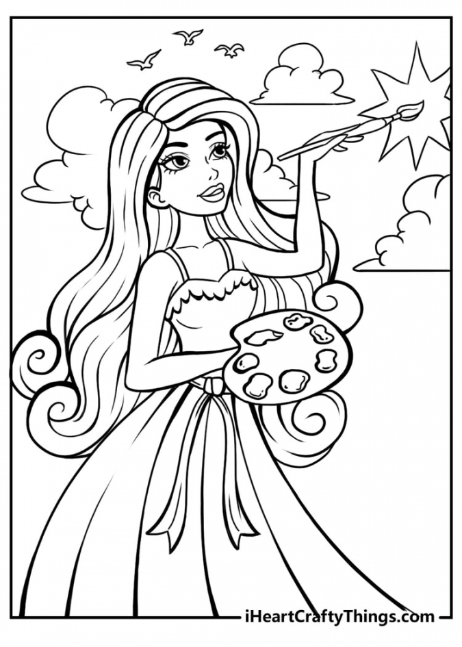 Barbie Coloring Pages - All New And Updated For  - FREE Printables - Free Printable Barbie Coloring Pages