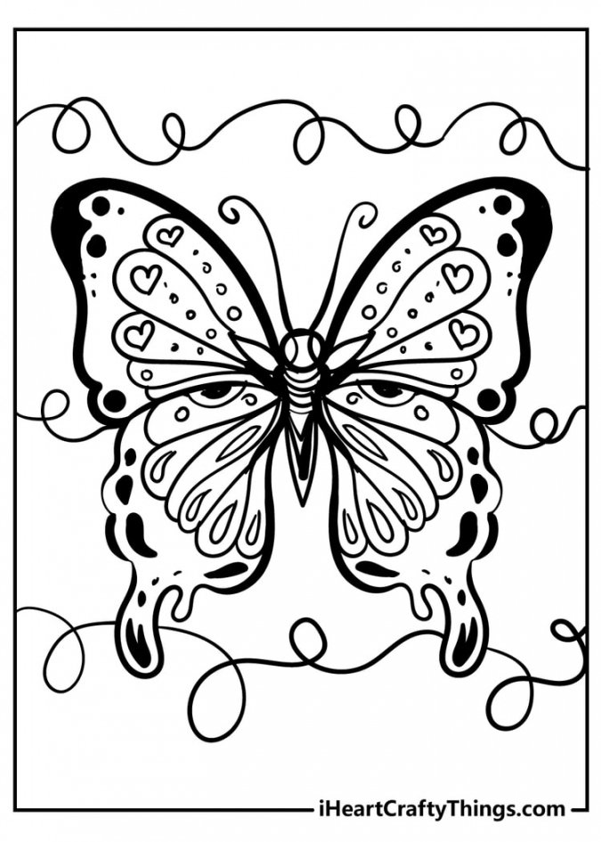 Beautiful Butterfly Coloring Pages Updated  - FREE Printables - Free Printable Butterfly Coloring Pages