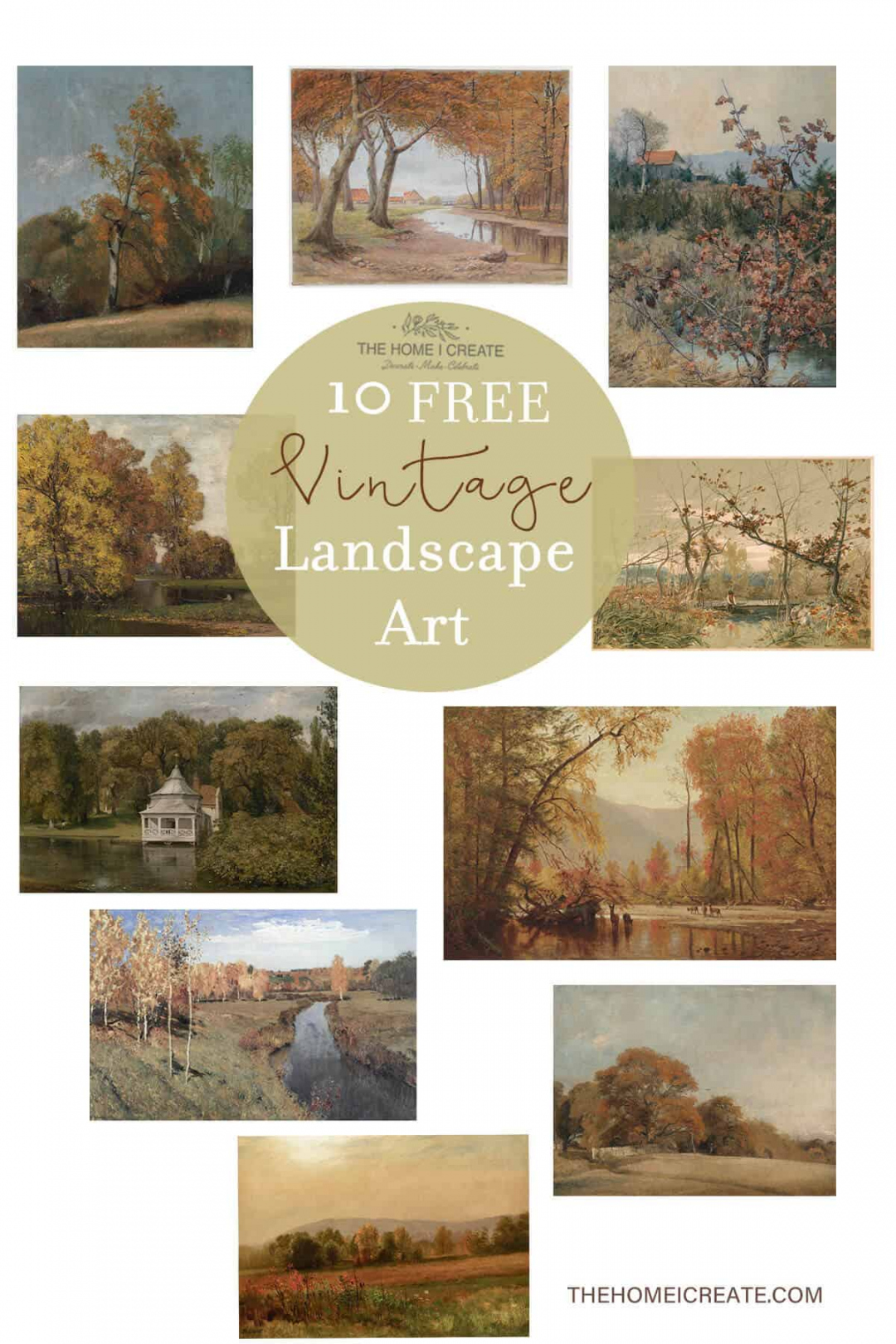 Beautiful Free Vintage Landscape Art Printables - FREE Printables - Free Printable Vintage Images