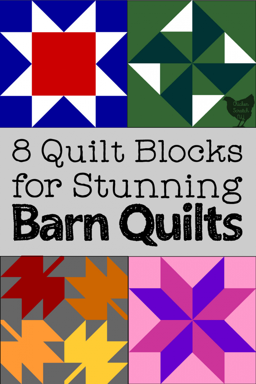 Beautiful Quilt Blocks for Barn Quilts [Free Printable) - FREE Printables - Beginner Free Printable Barn Quilt Patterns