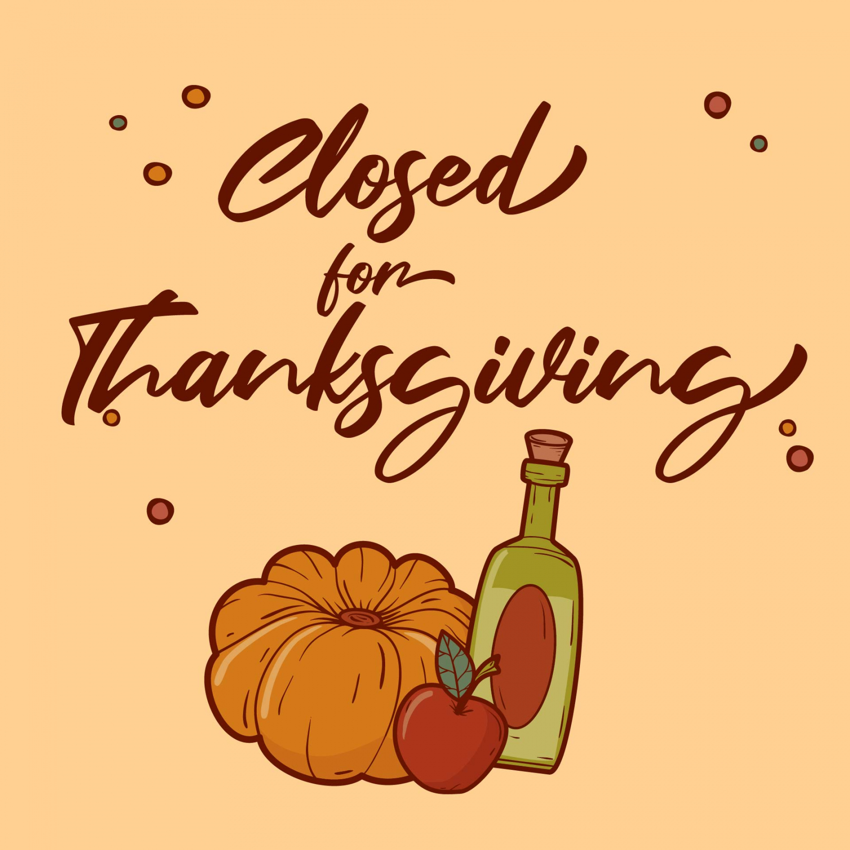 Best Closed For Thanksgiving Printables - printablee - Free Printable Closed For Thanksgiving Signs