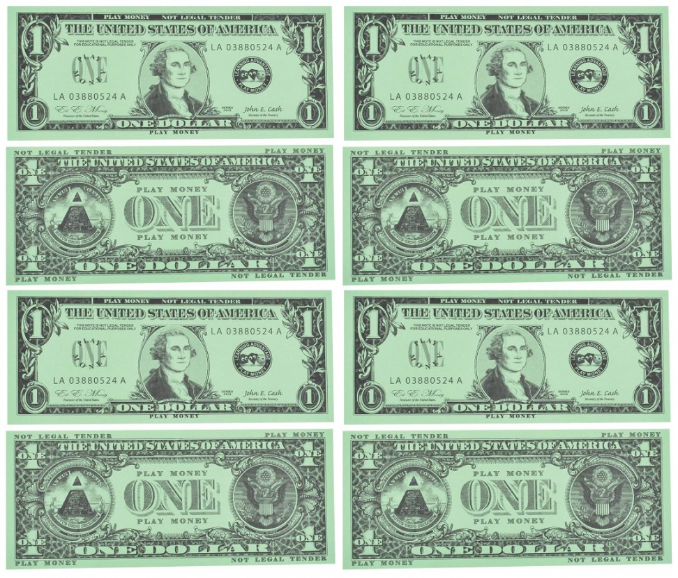 Best Fake Play Money Printable - printablee - Free Printable Fake Money