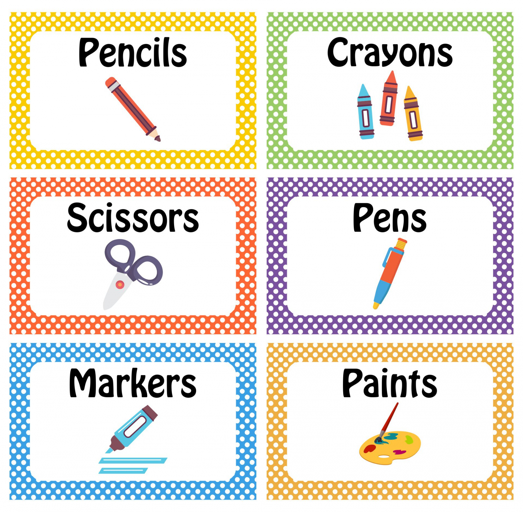 Free Printable Classroom Labels With Pictures - FREE Printable HQ