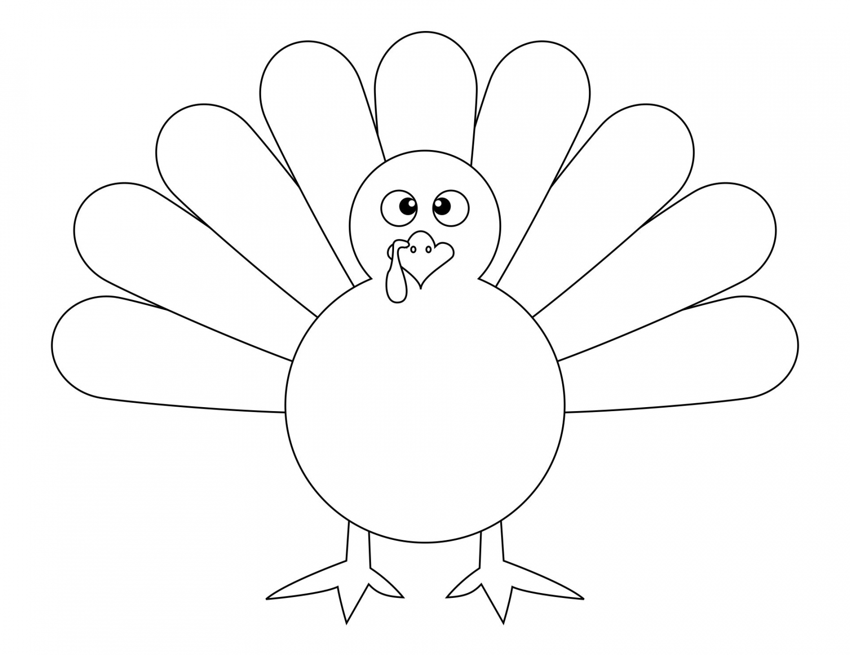 Best Free Printable Thanksgiving Turkey Pattern - printablee - Free Printable Turkey Template