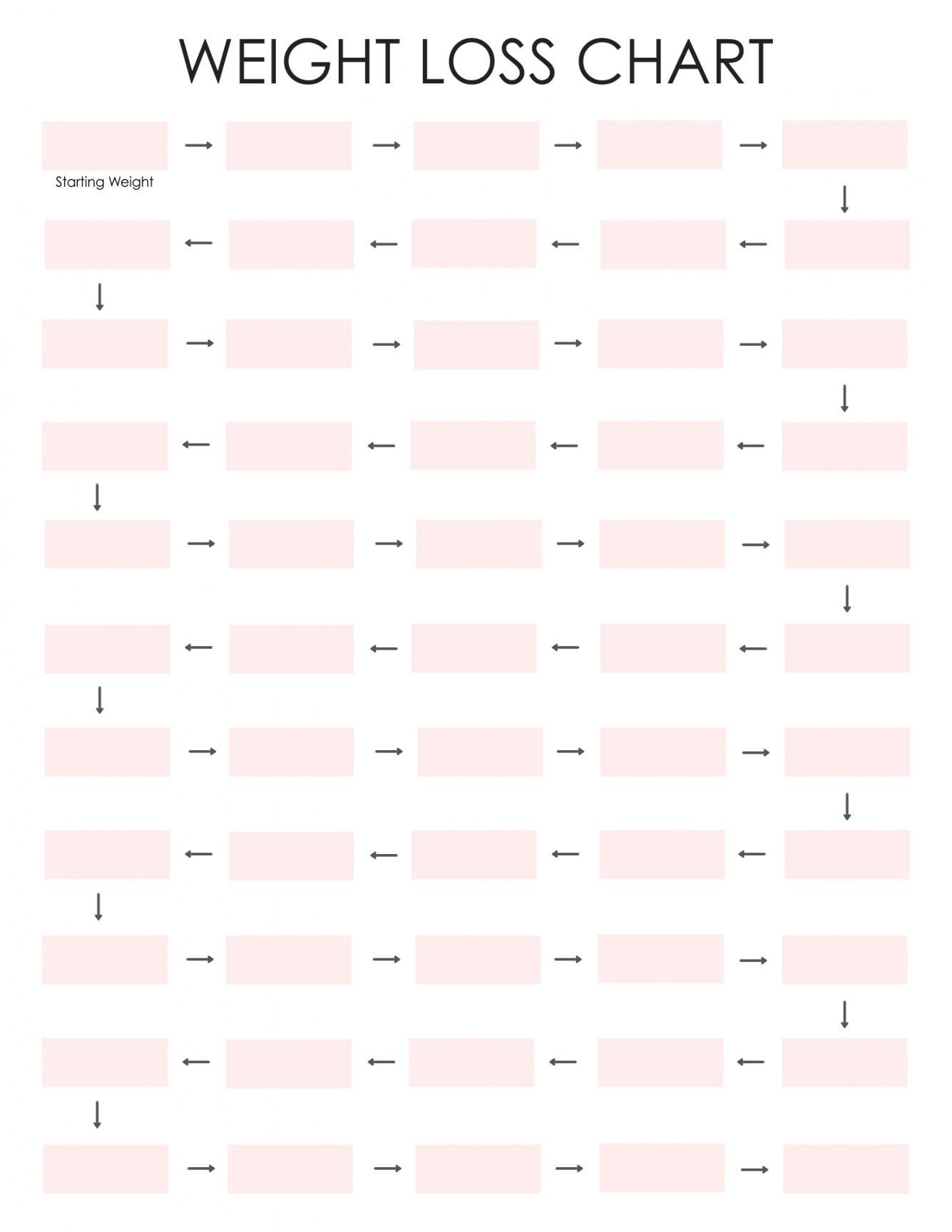 Best Free Printable Weight Loss Tracker - printablee - Free Printable Weight Loss Tracker