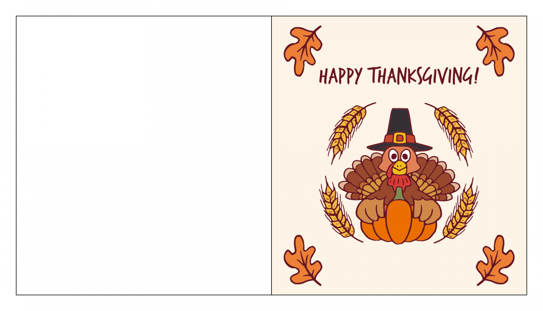 Best Happy Thanksgiving Free Printable Templates - printablee - Free Printable Thanksgiving Cards