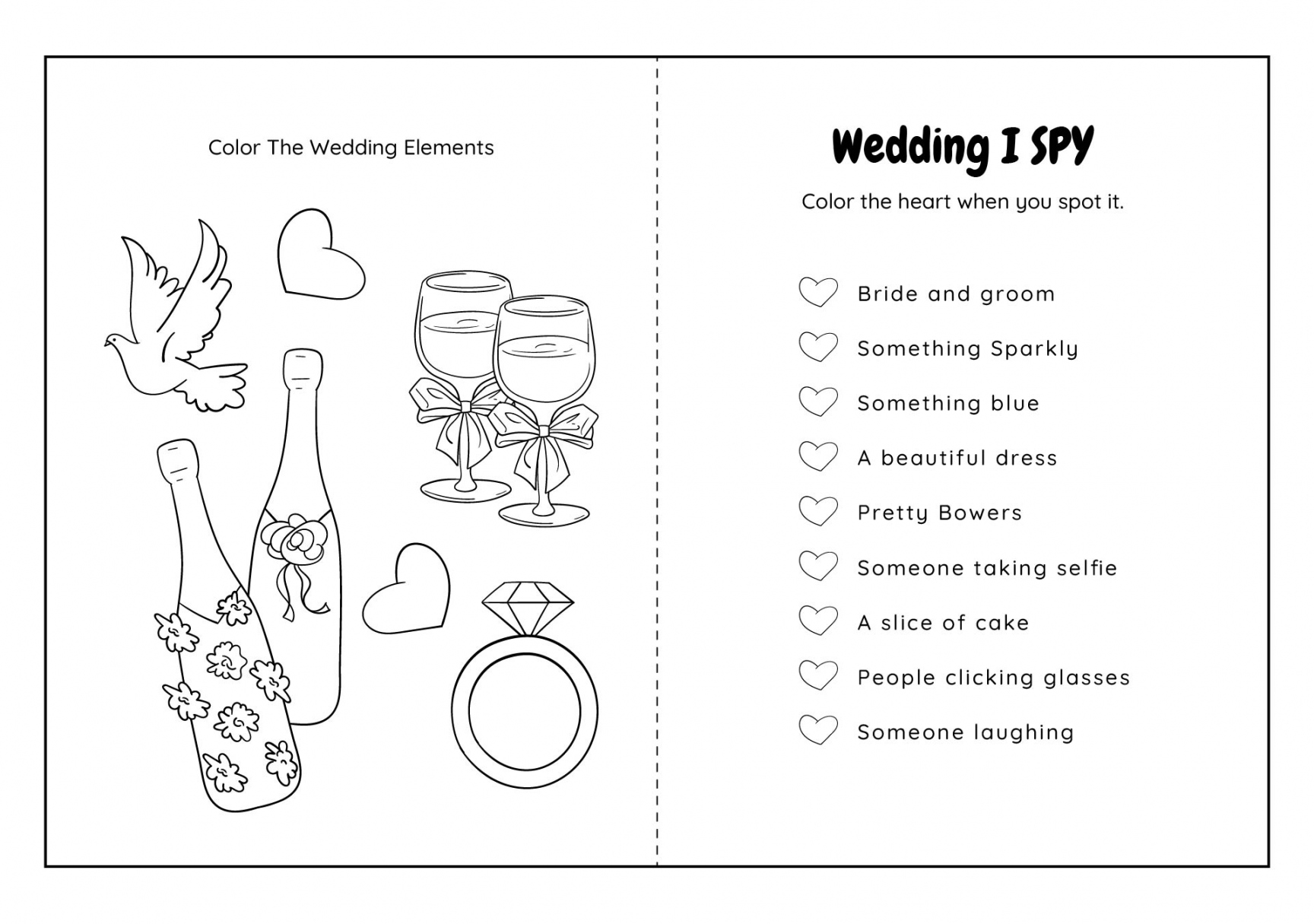 Best Kids Wedding Activity Book Printable - printablee - Printable Free Wedding Activity Book