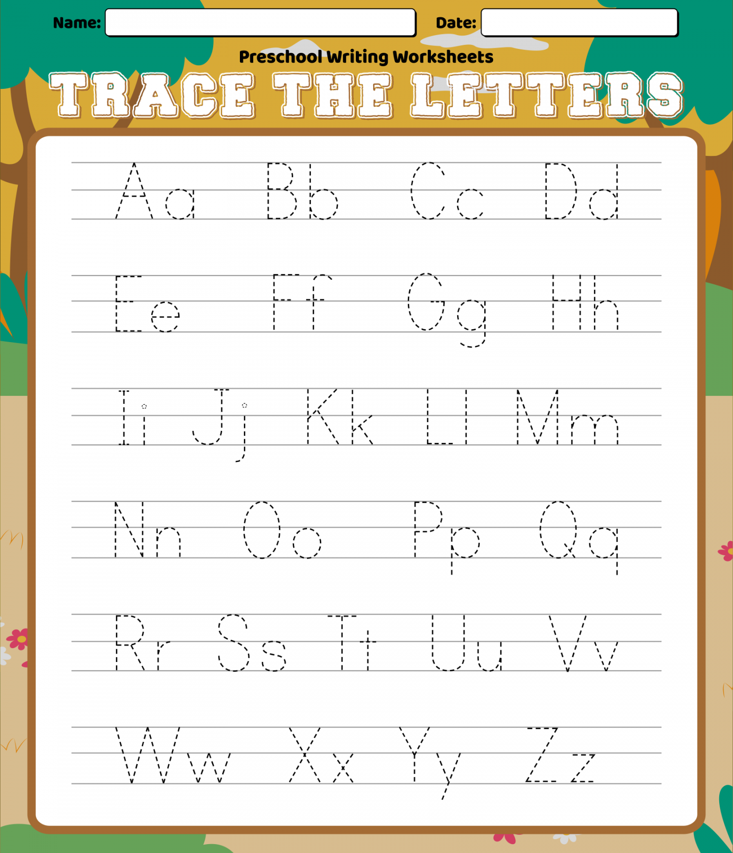 Best Preschool Writing Worksheets Free Printable Letters  - FREE Printables - Handwriting Free Printable Preschool Worksheets Tracing Letters
