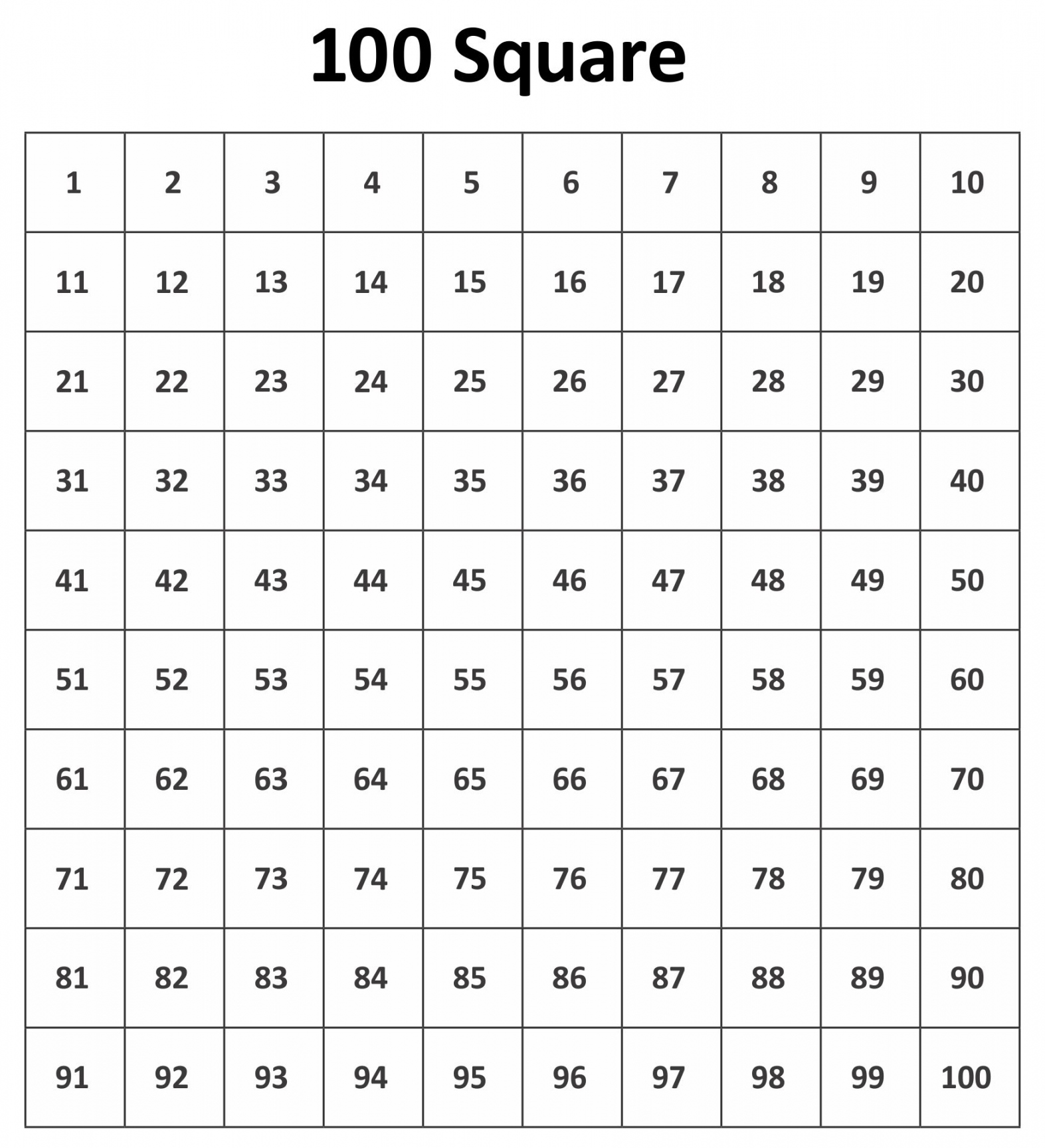 Best Printable 0 Square Grid - printablee - 100 Squares Printable Free