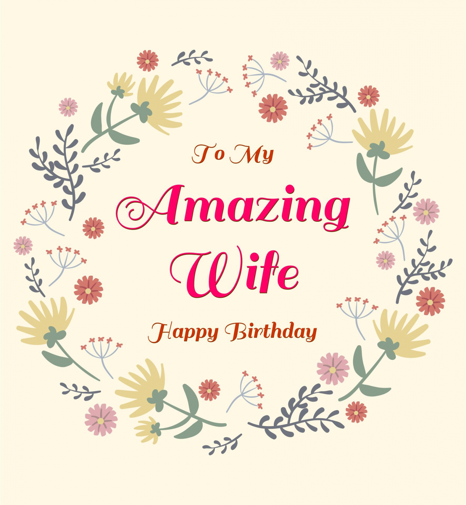 Best Printable Cards For Wife - printablee - Free Printable Birthday Cards For Wife