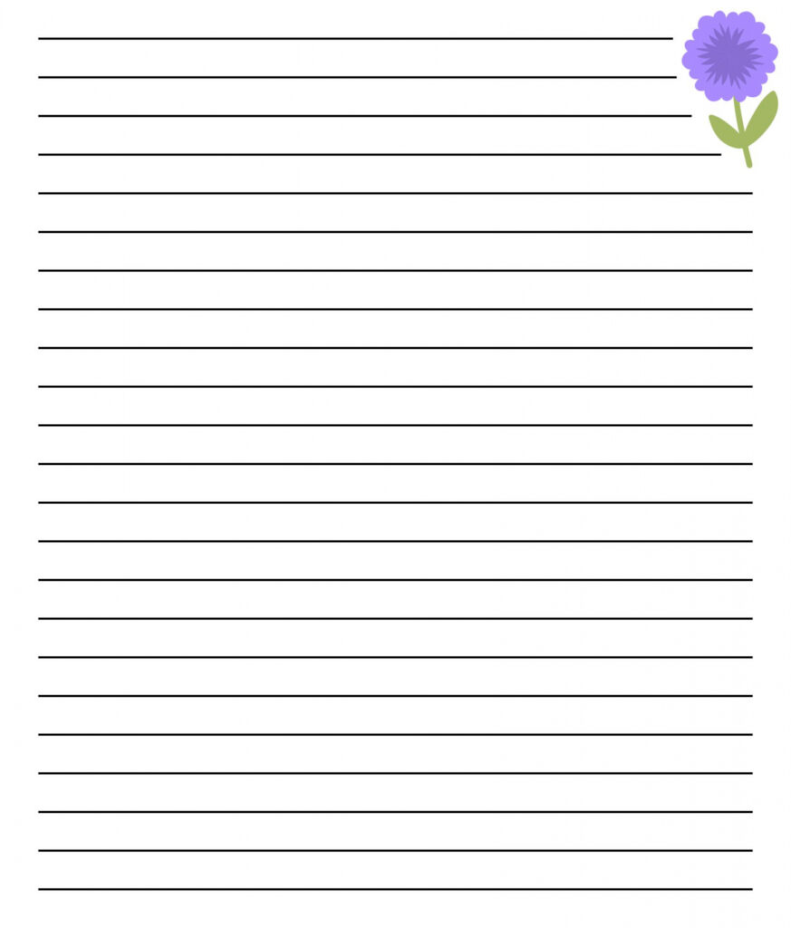 elegant free printable stationery with lines and borders - FREE ...