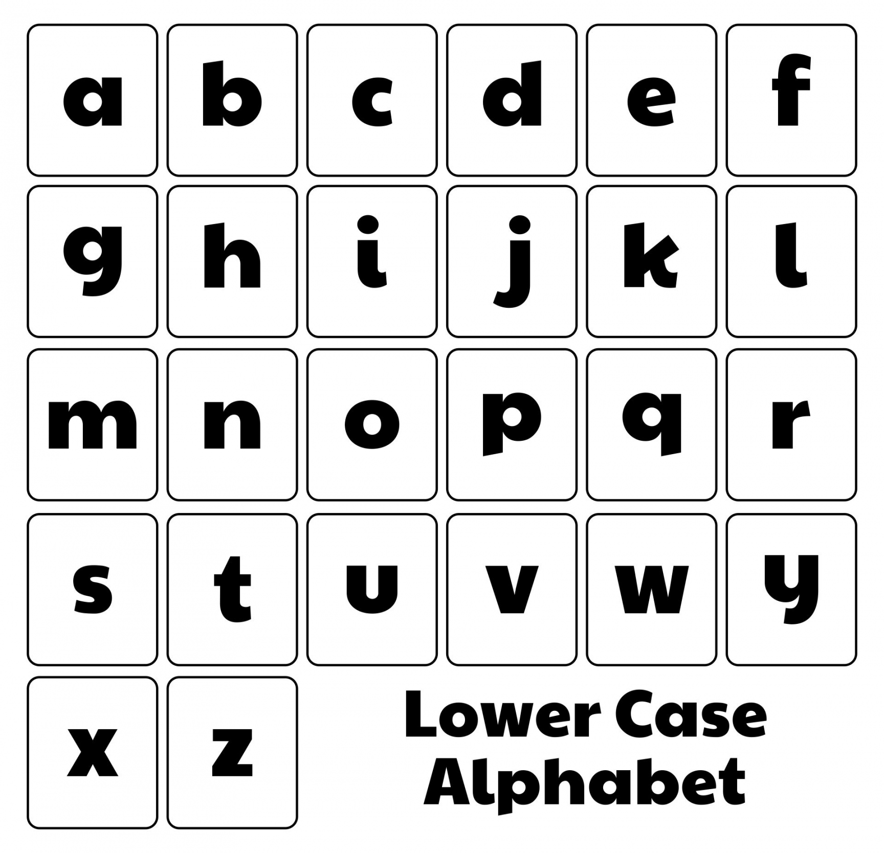 Best Printable Lower Case Alphabet Flash Cards - printablee - Free Printable Alphabet Flash Cards Upper And Lower Case