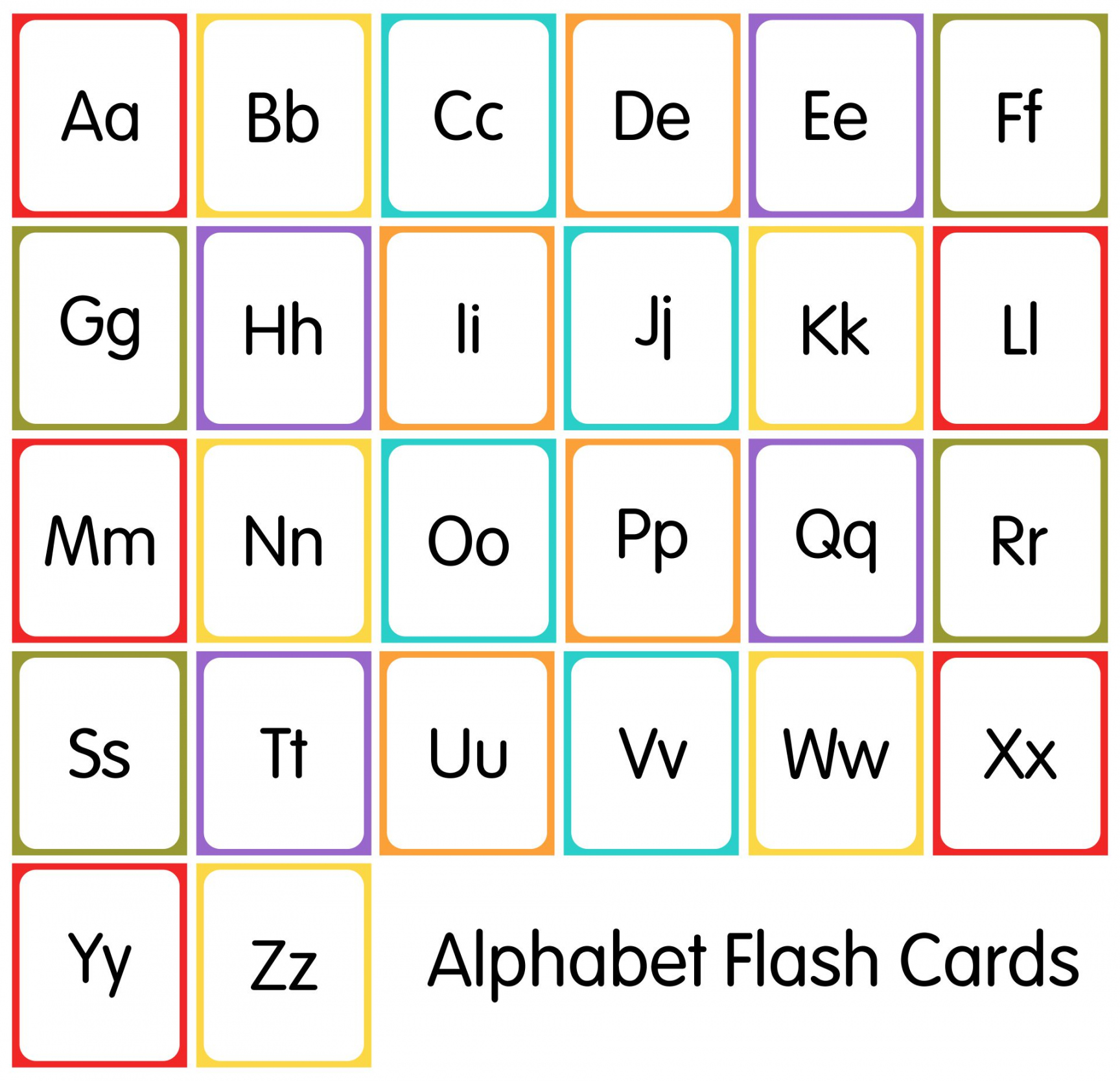 Best Printable Lower Case Alphabet Flash Cards - printablee - Free Printable Alphabet Letters Upper And Lower Case