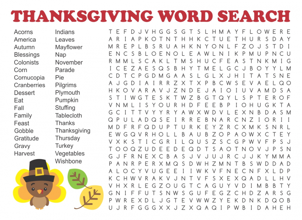 Best Printable Thanksgiving Word Search Difficult - printablee - Free Printable Thanksgiving Word Search