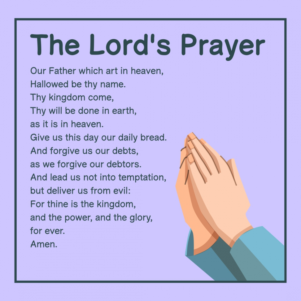 Best The Lord Prayer Printable - printablee - Free Printable Lord