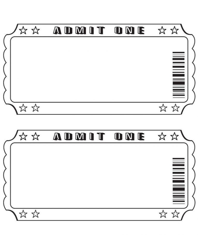 blank ticket   Ticket template printable, Printable tickets  - FREE Printables - Free Printable Tickets