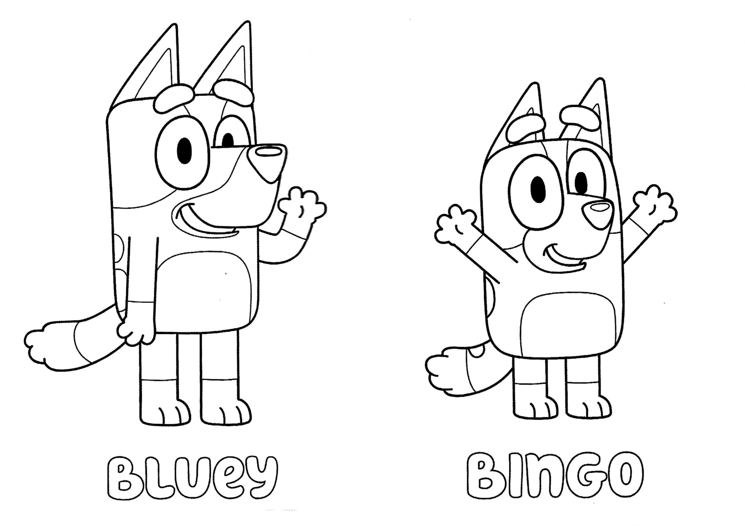 Bluey Coloring Pages Printable Pdf - Coloringfolder - Free Printable Bluey Coloring Pages