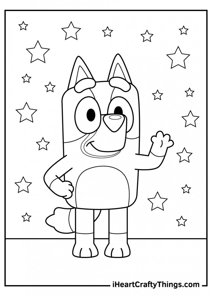 Bluey Coloring Pages (Updated ) - FREE Printables - Free Printable Bluey Coloring Pages