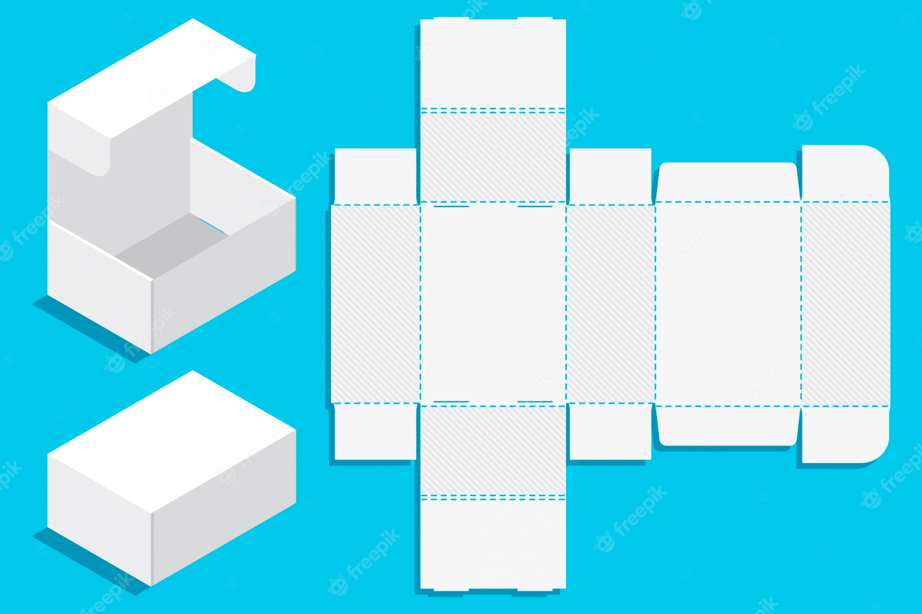 Box Template - Free Vectors & PSDs to Download - FREE Printables - Free Printable Box Template