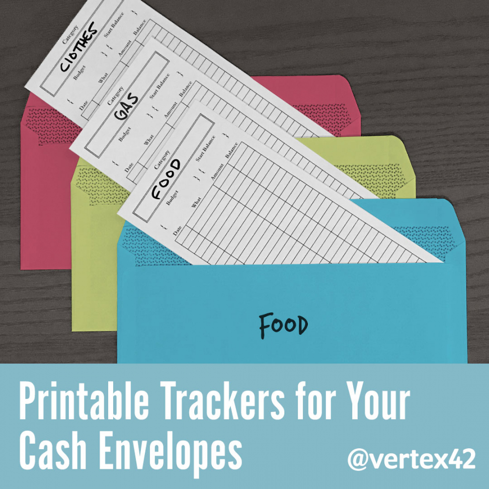 Cash Envelopes - Printable Cash Envelope Tracker Templates - FREE Printables - Free Printable Cash Envelope Tracker