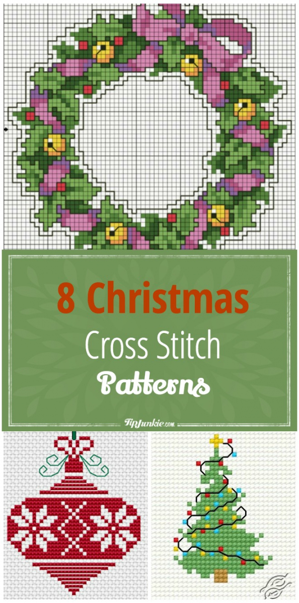 Christmas Cross Stitch Patterns – Tip Junkie - FREE Printables - Printable Free Christmas Cross Stitch Patterns For Cards