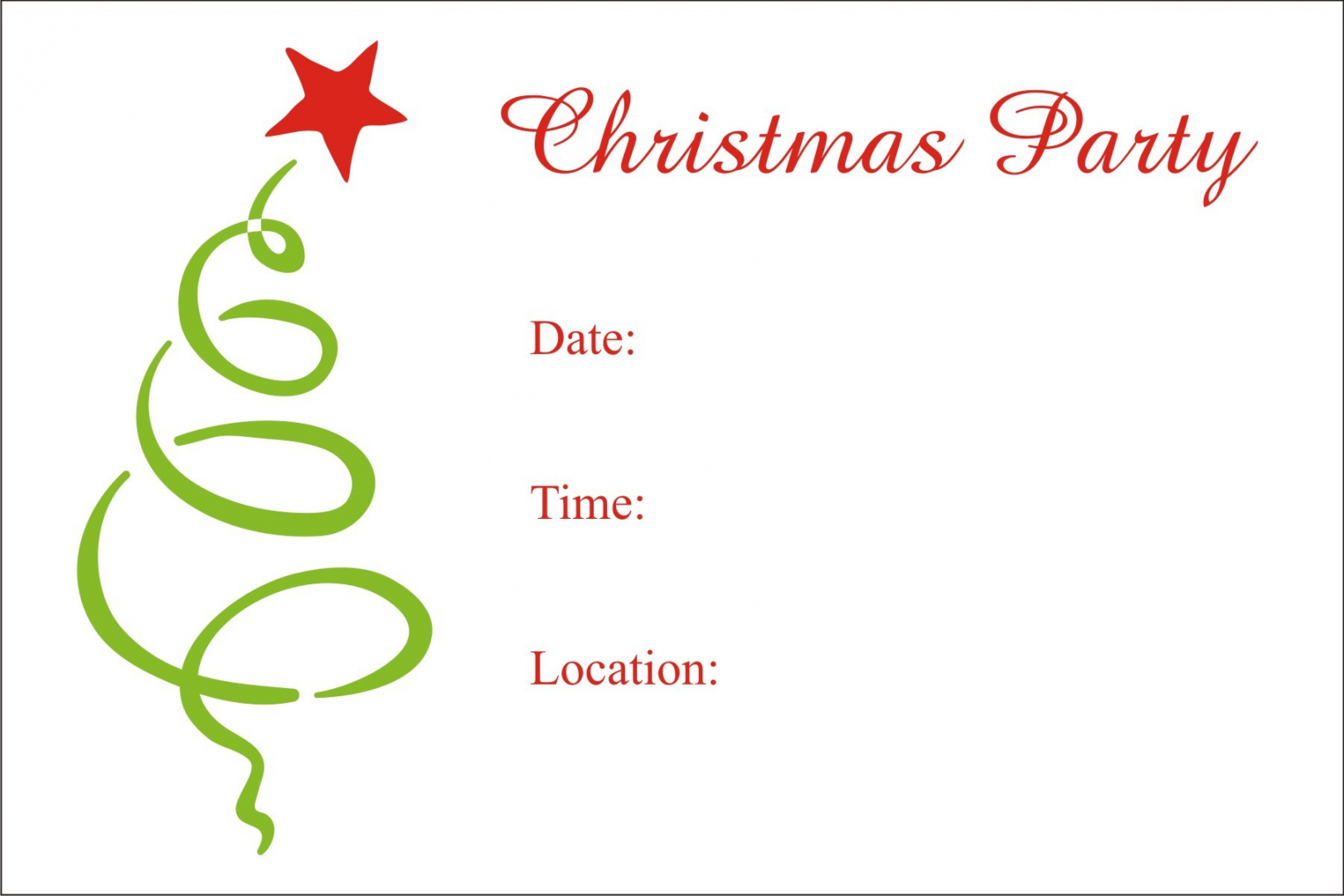 Christmas Party Free Printable Holiday Invitation Personalized  - FREE Printables - Christmas Party Invitation Templates Free Printable