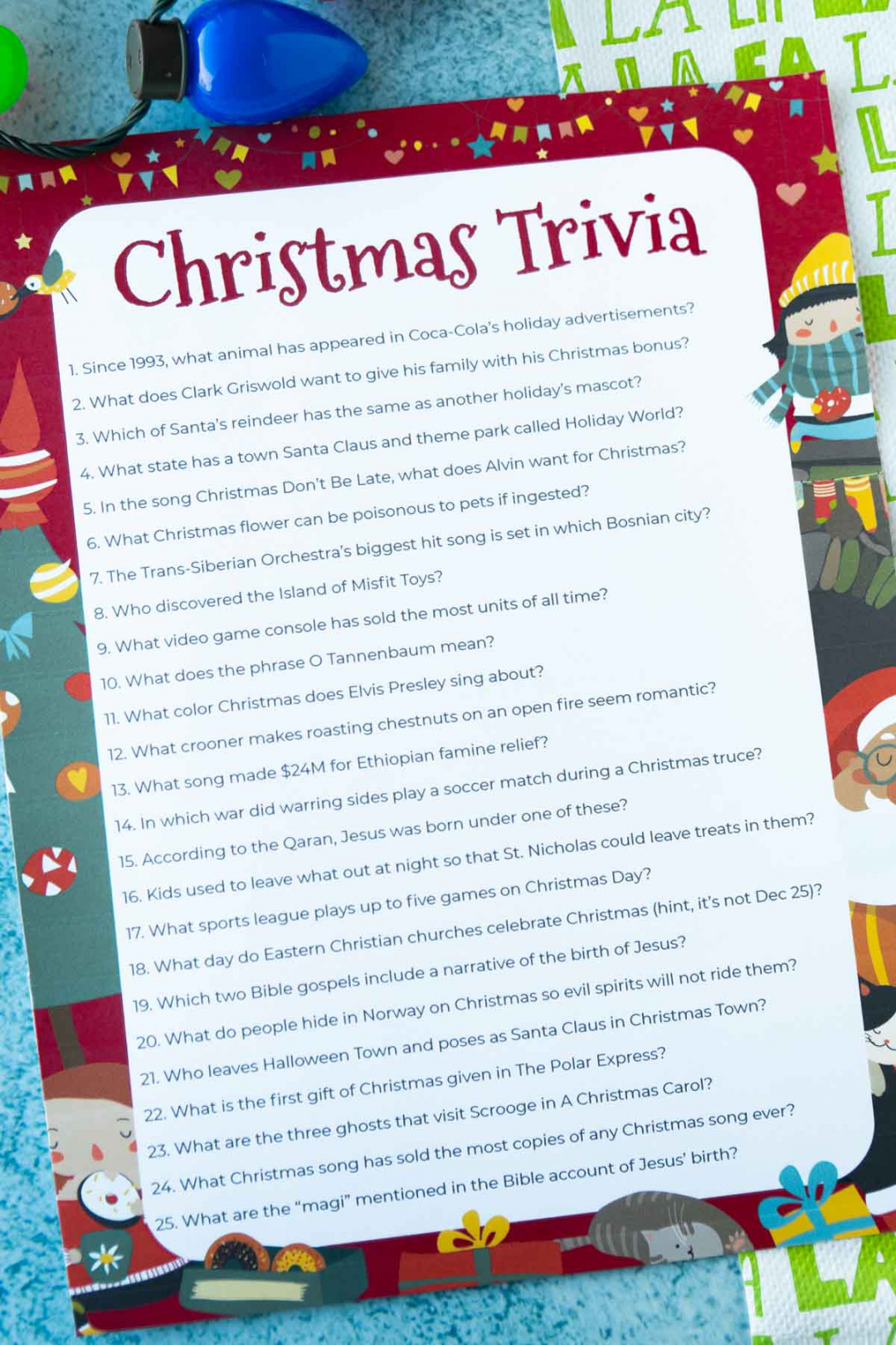 + Christmas Trivia Questions Free Printable! - Play Party Plan - FREE Printables - Free Christmas Trivia Questions And Answers Printable
