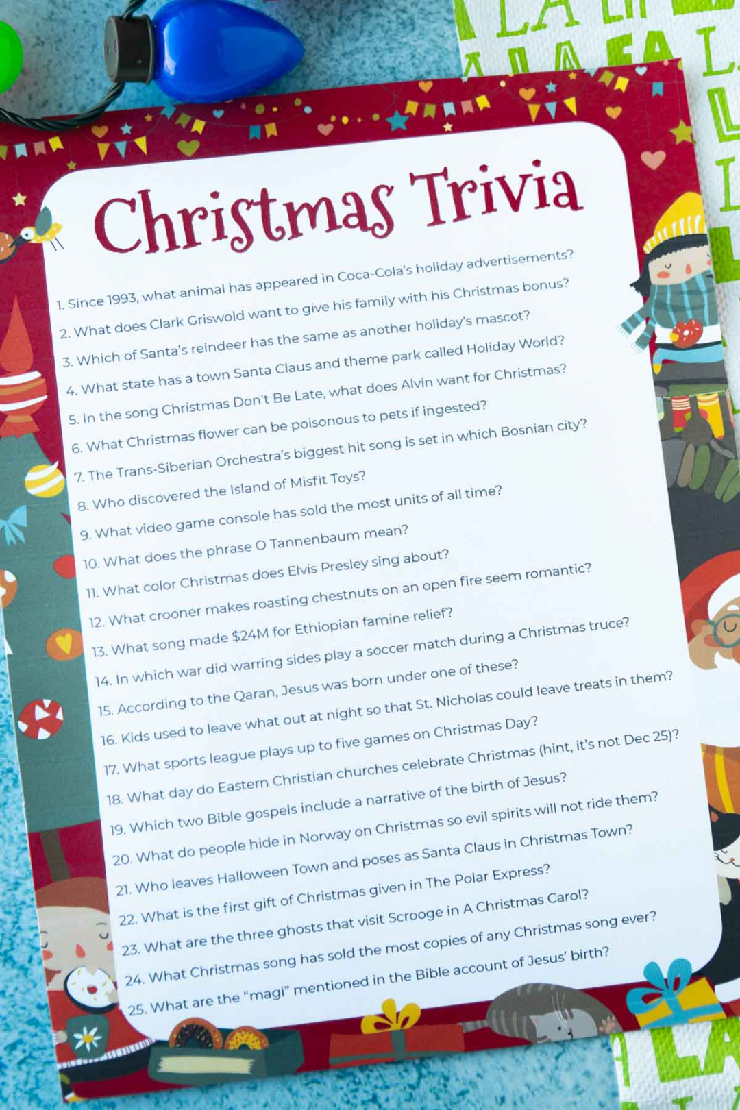 + Christmas Trivia Questions Free Printable! - Play Party Plan - FREE Printables - Free Printable Christmas Trivia Questions And Answers Printable