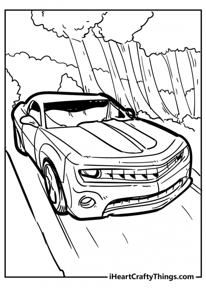 Cool Car Coloring Pages - % Original And Free () - FREE Printables - Free Printable Car Coloring Pages