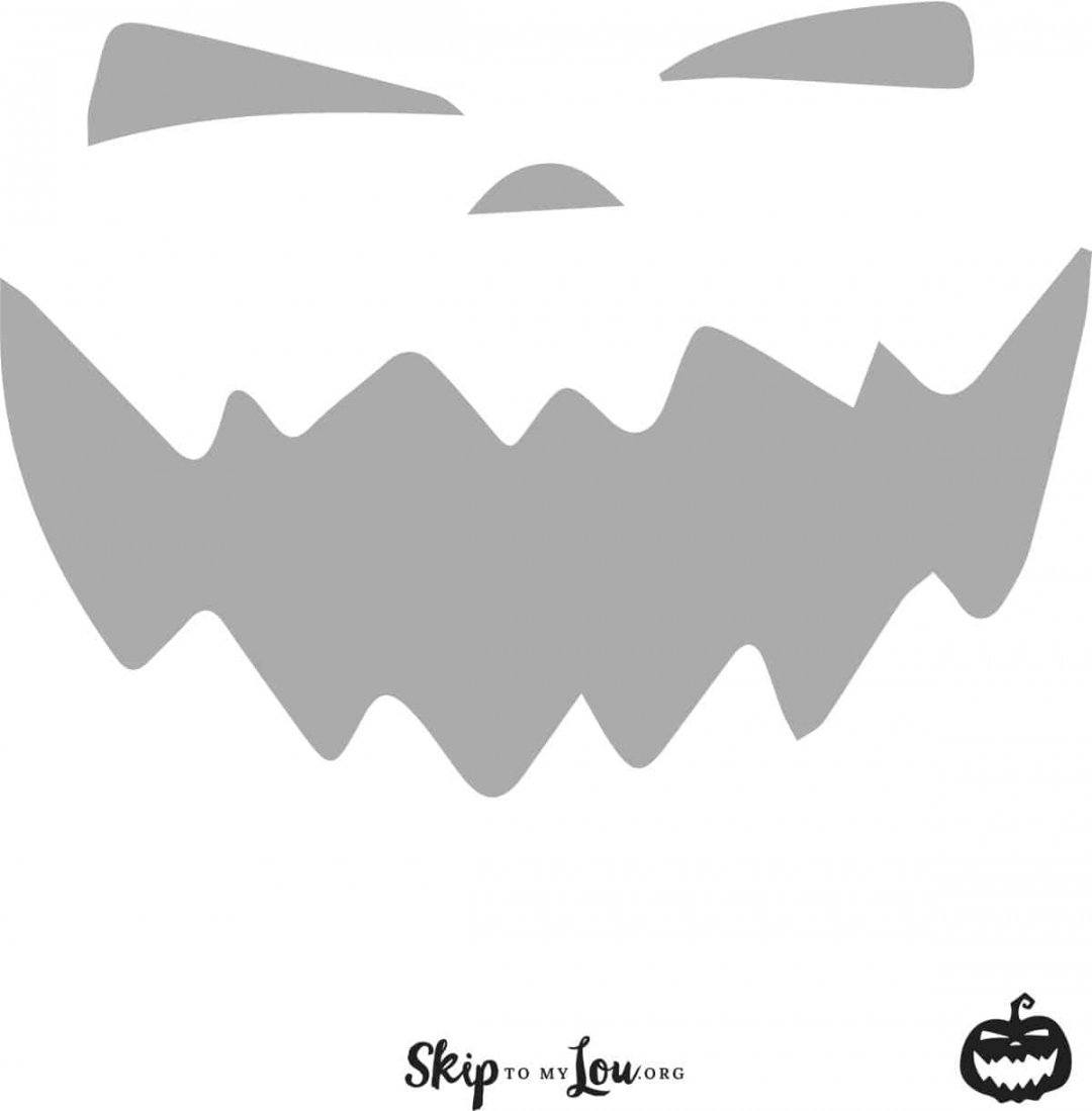 Cool FREE printable pumpkin carving stencils - Skip to my Lou - FREE Printables - Pumpkin Face Template Free Printable