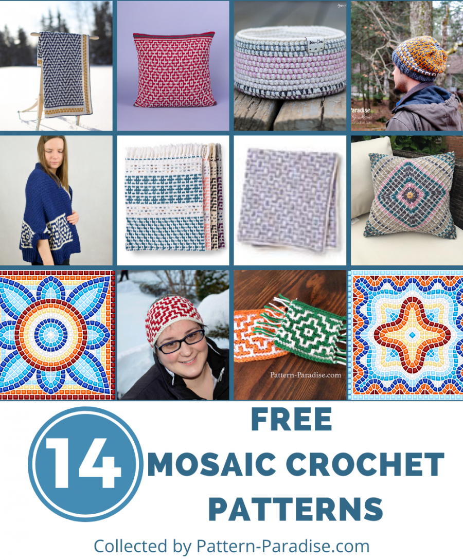 Crochet Finds - Mosaic Crochet! - - FREE Printables - Printable Mosaic Crochet Patterns Free