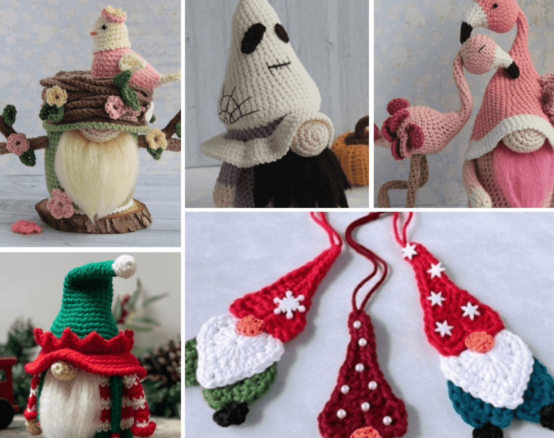 Crochet Gnome: Perfect Makes for Any Season - Crochet  Knit Too - FREE Printables - Printable Crochet Gnome Pattern Free