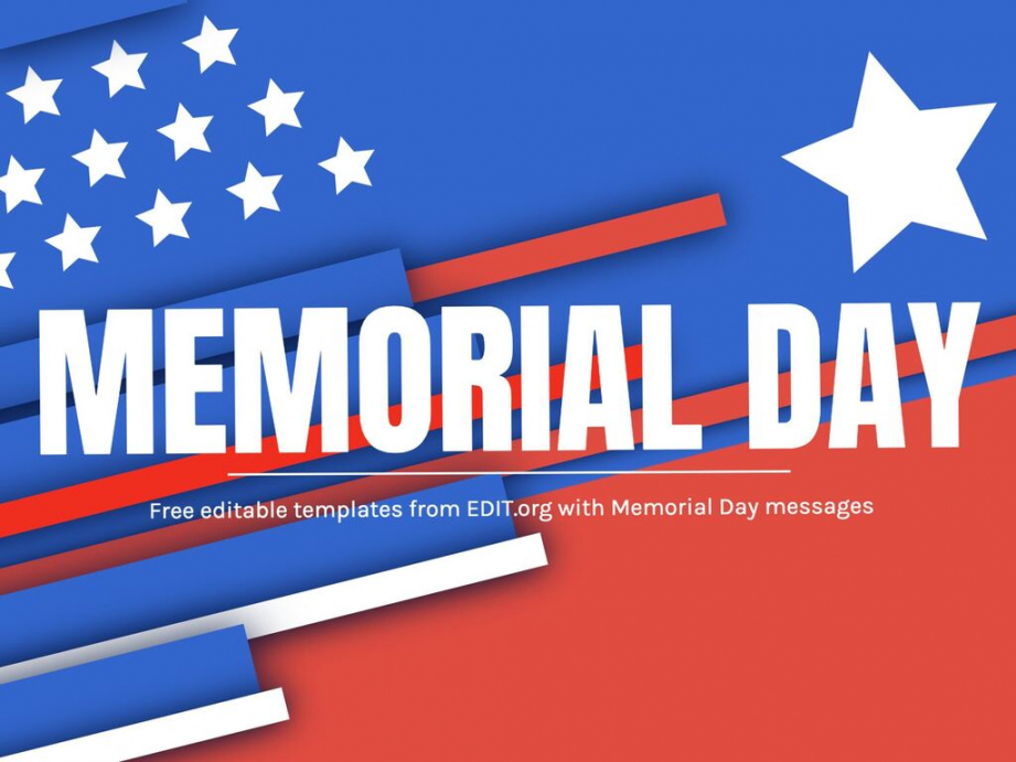 Customize Free Memorial Day Templates - FREE Printables - Memorial Day Images Free Printable