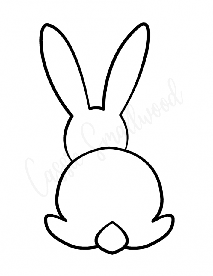 Cute Bunny Templates - Cassie Smallwood - FREE Printables - Free Printable Bunny Template