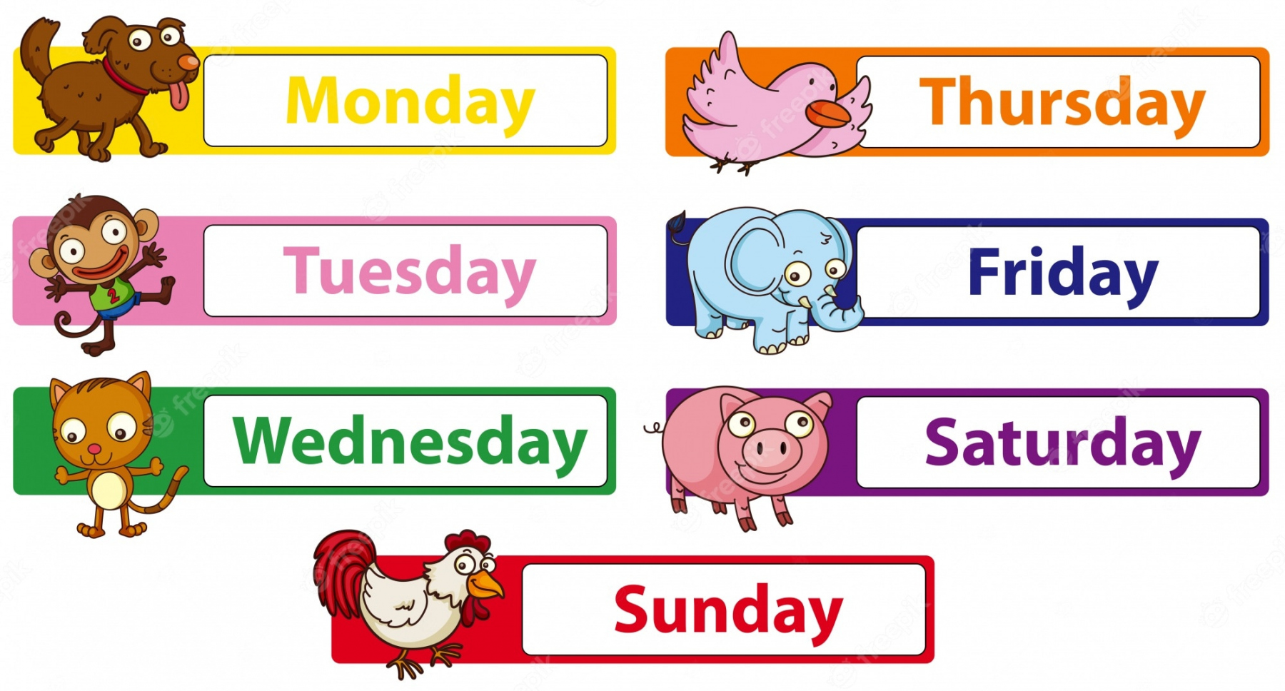 Days Of The Week Labels For Drawers Free Printable