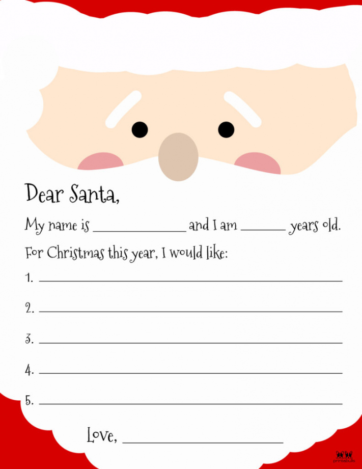 Santa Letter Template Free Printable - FREE Printable HQ