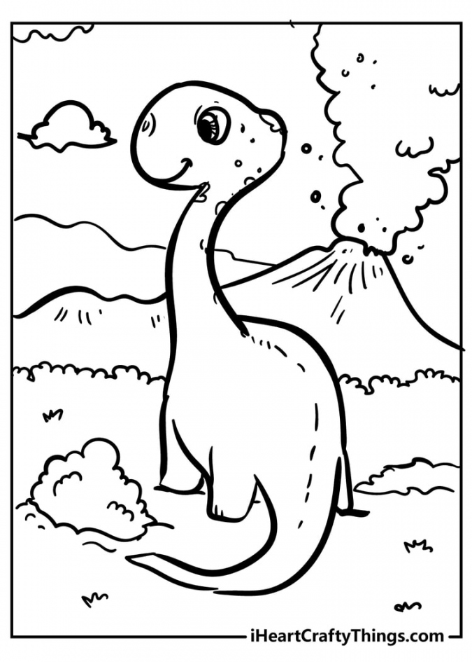 Dinosaur Coloring Pages - Fearsome Fun And % Free () - FREE Printables - Free Printable Dinosaur Pictures