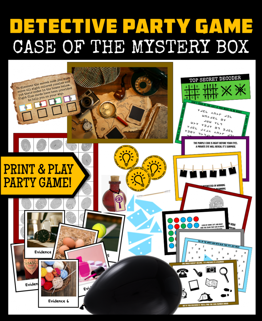 DIY Detective Mystery Party Game - Ages - - Print & Play! - FREE Printables - Free Printable Mystery Games
