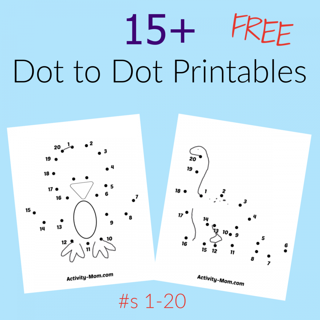 Dot to Dot Worksheets Numbers  to  (free printable) - The  - FREE Printables - Connect The Dots Printable Free