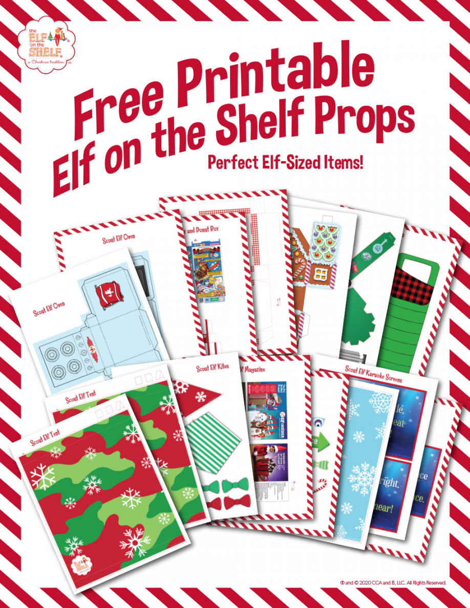 Download Free Printable Elf on the Shelf Props  The Elf on the Shelf - FREE Printables - Free Printable Elf On The Shelf