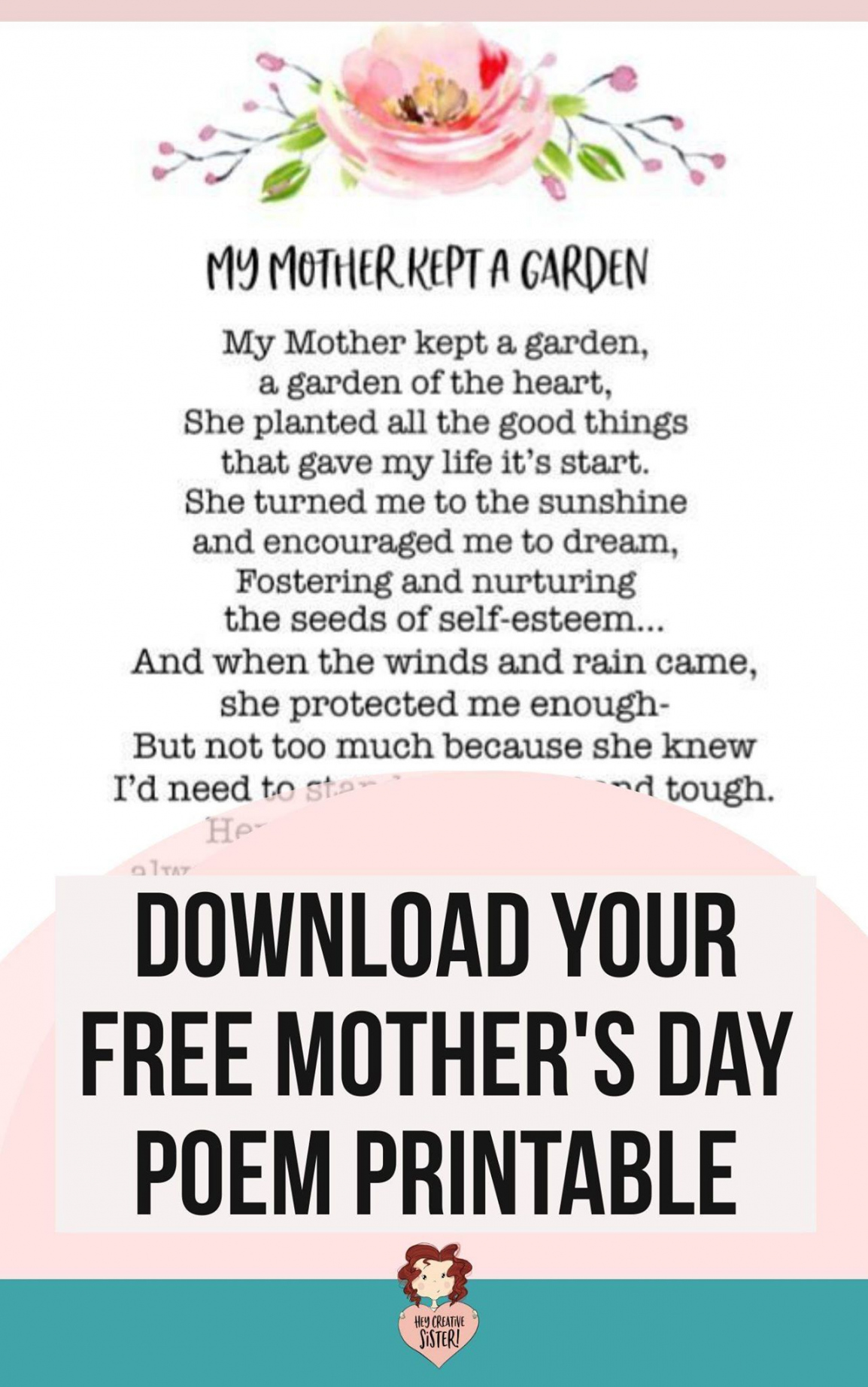 Download This Beautiful Free Printable Mother