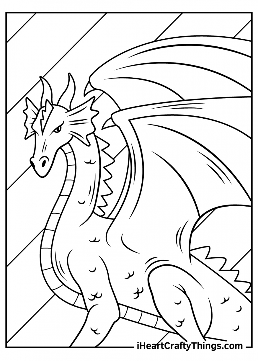 Dragon Coloring Pages (Updated ) - FREE Printables - Free Printable Dragon Coloring Pages