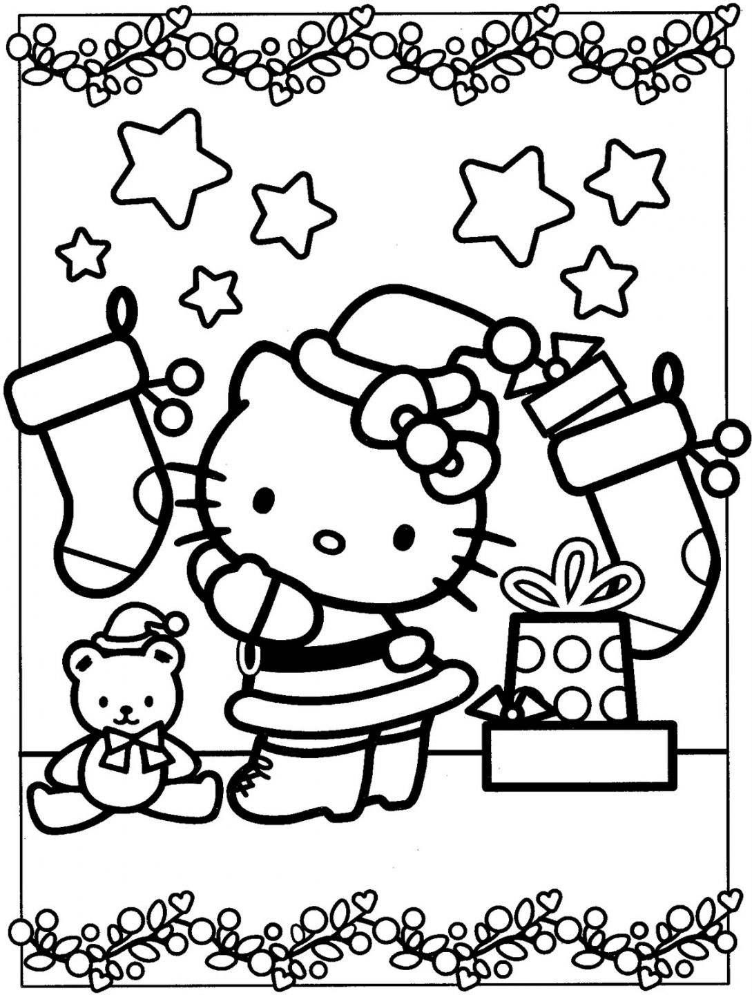 Drawing Hello Kitty # (Cartoons) – Printable coloring pages - FREE Printables - Free Printable Coloring Pages Of Hello Kitty