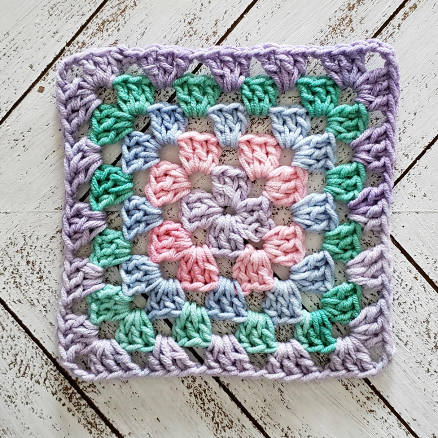 Easy Classic Granny Square Crochet Tutorial  AllFreeCrochet - Free Printable Crochet Granny Square Patterns