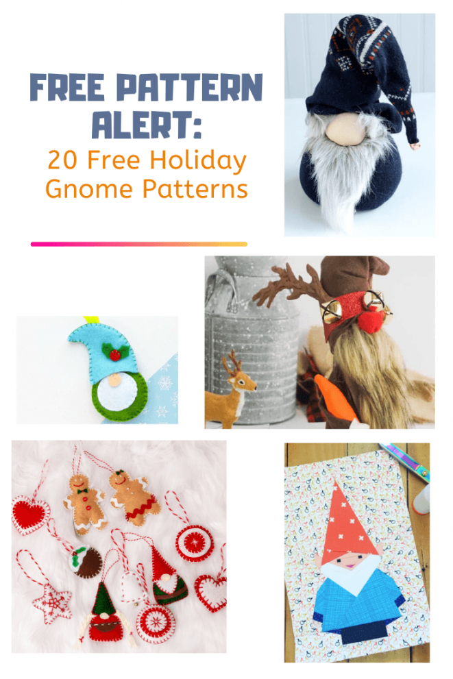 EASY FREE SEWING PATTERNS:  Free Holiday Gnome Patterns  On the  - FREE Printables - Free Printable Gnome Pattern